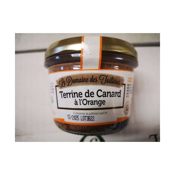 TERRINE DE CANARD ORANGE 180GR