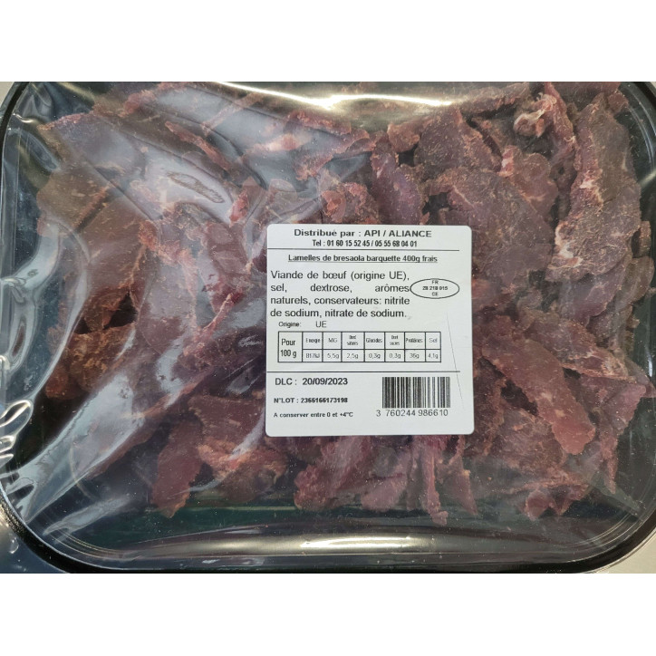 LAMELLES DE BRESAOLA 400G