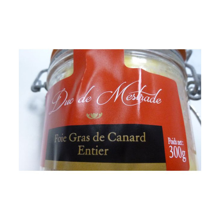 FOIE GRAS DE CANARD ENTIER 300 GR