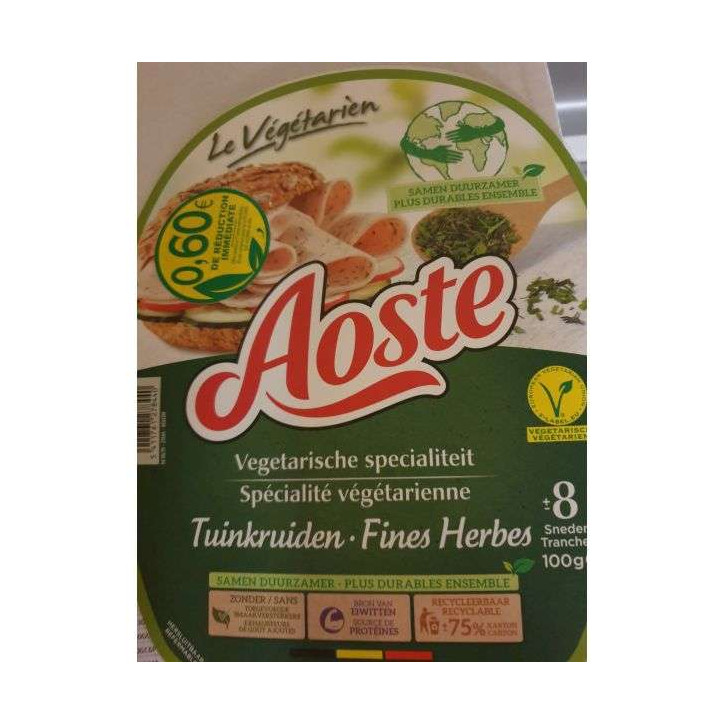 AOSTE VEGETARIEN HERBES 100G