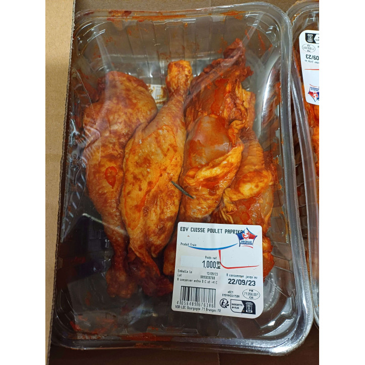 CUISSES DE POULET PAPRIKA 1KG