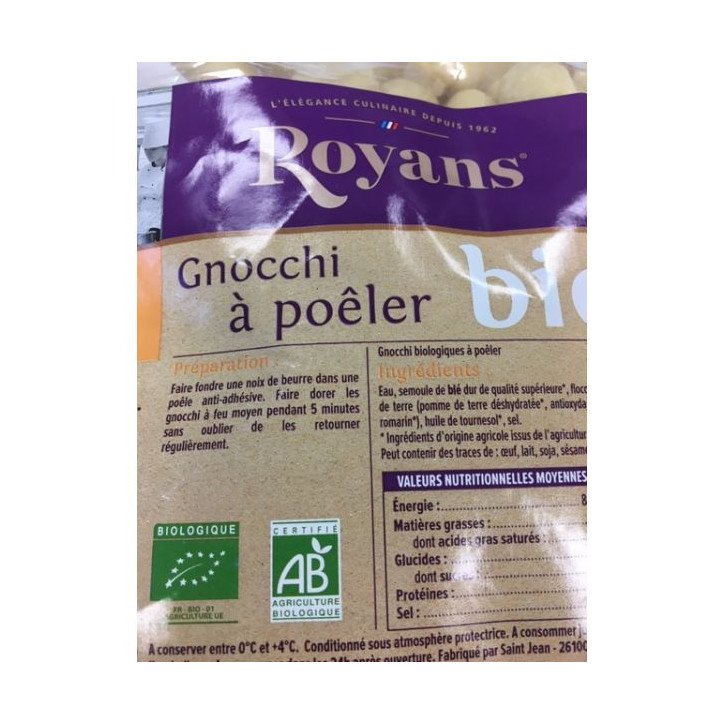 GNOCCHI BIO ROYANS 1 KG