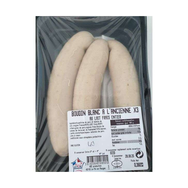 BOUDIN BLANC X3 360G