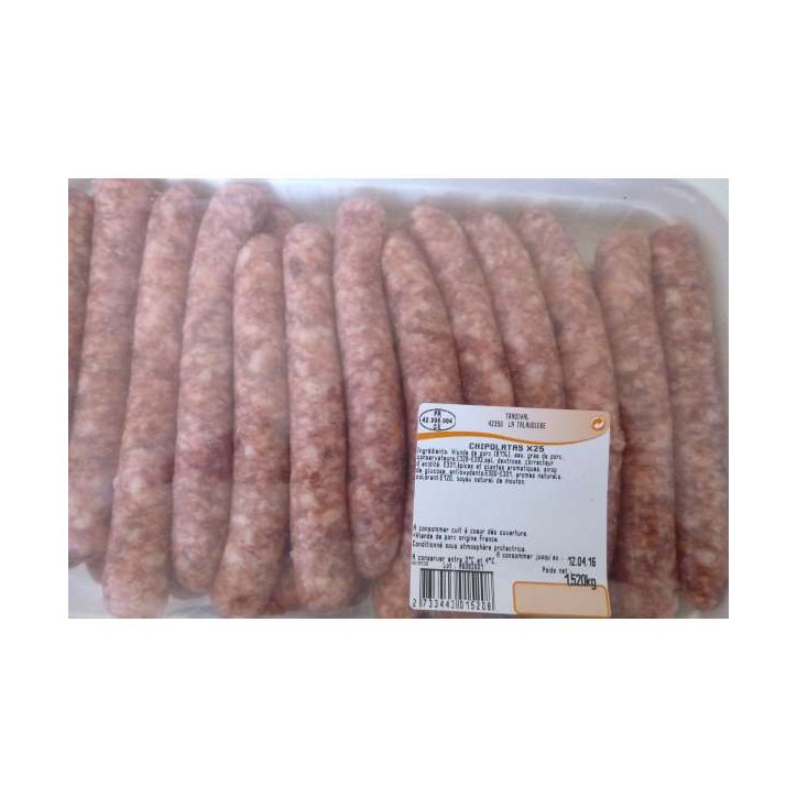 CHIPOLATAS HERBES X 25   1.5 KG ENV