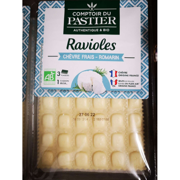 RAVIOLE CHEVRE BIO 180 GRS 