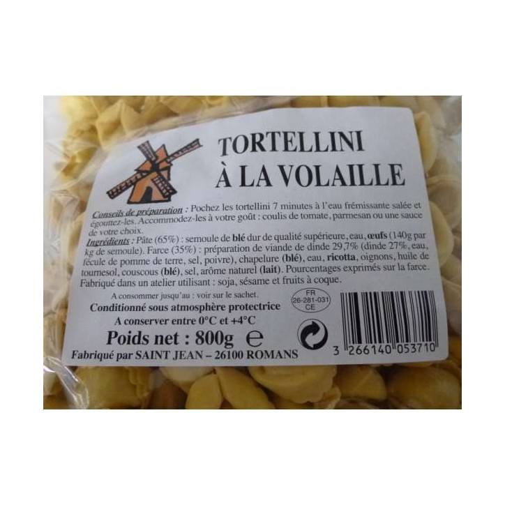 TORTELLINI A LA VOLAILLE 800 GR