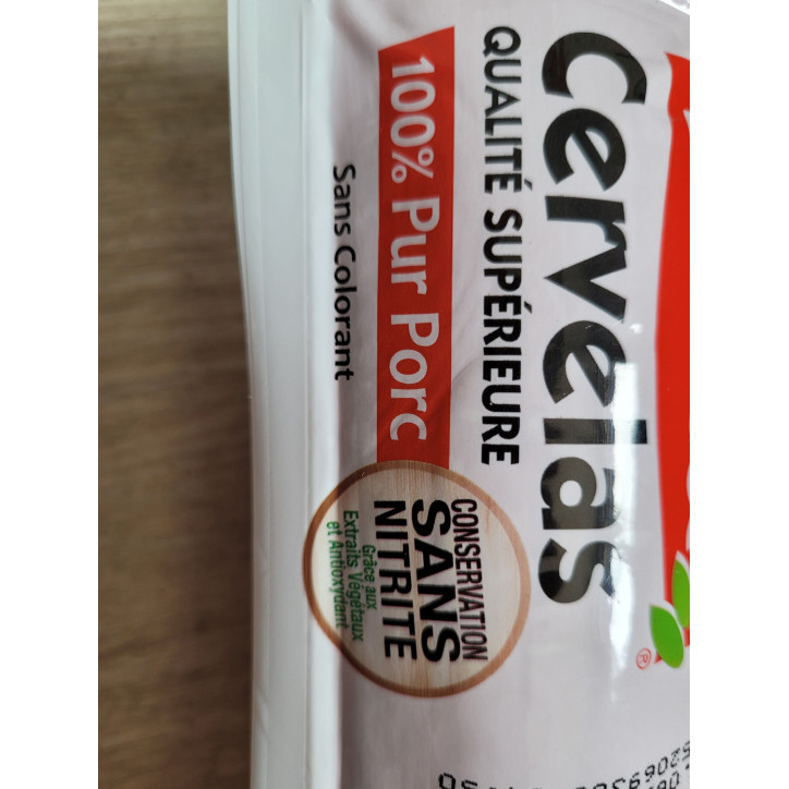 CERVELAS SANS NITRITE 400G