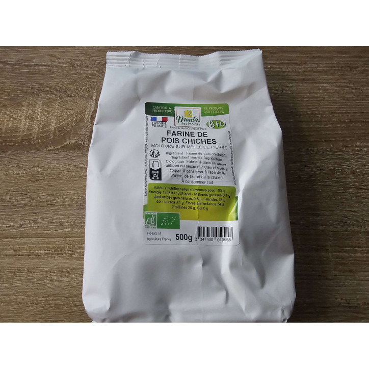 FARINE DE POIS CHICHE 500GR