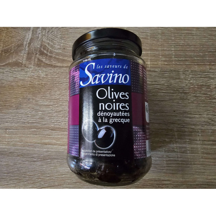 OLIVE GREC NOIRE OU DENOYAUTEES 235GR