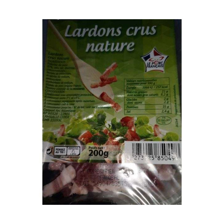 LARDONS NATURE 200 GR