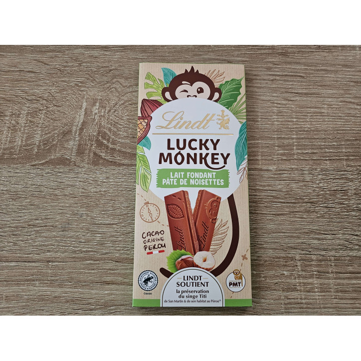 LUCKY MONKEY LAIT NOISETTES 100 GRS 