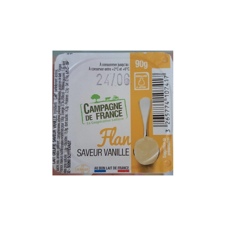 FLAN VANILLE 4X90GR