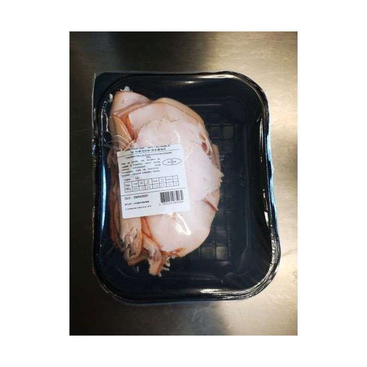 TRANCHETTES BLANC DE POULET 400G