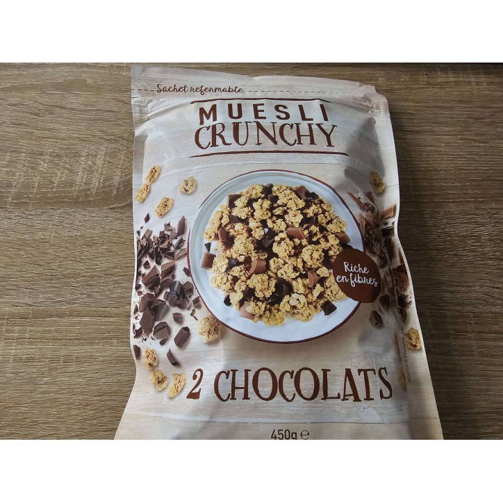 MUESLI 2 CHOCOLATS 450GR