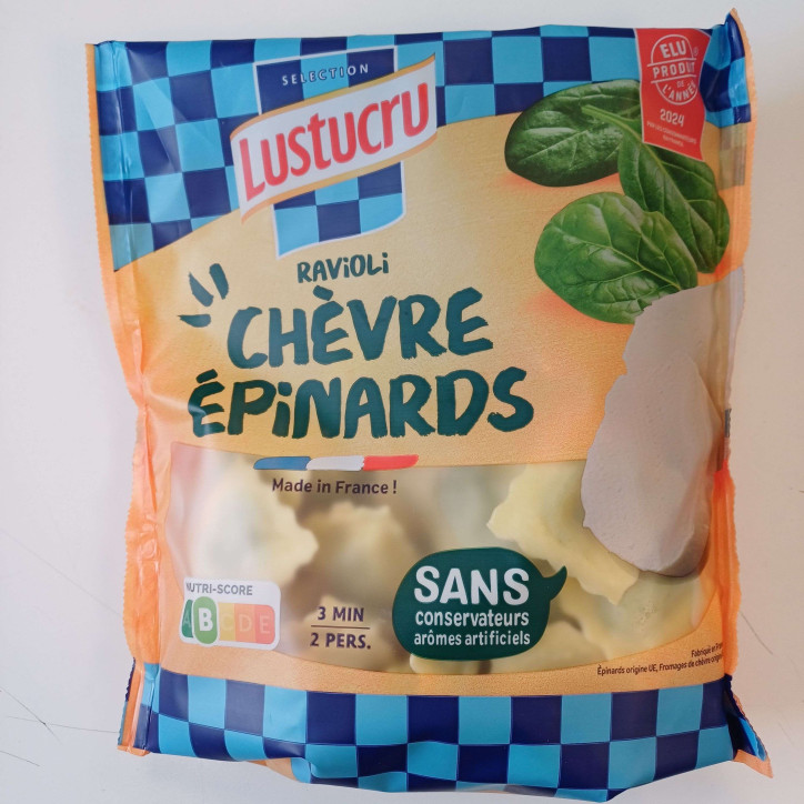 RAVIOLI CHEVRE EPINARDS 250G