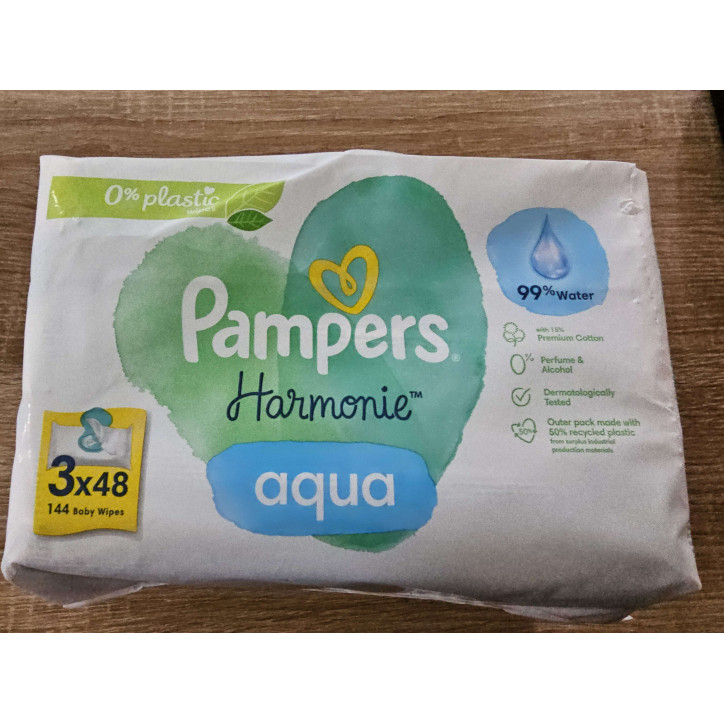 LINGETTES PAMPERS 3X48