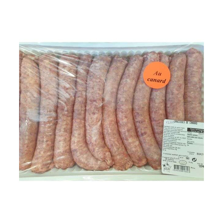 SAUCISSES DE CANARD 2KG ENV